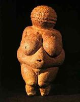 Venus fr Willendorf , ca. 30,0000 - 25,000 fyrir Krist